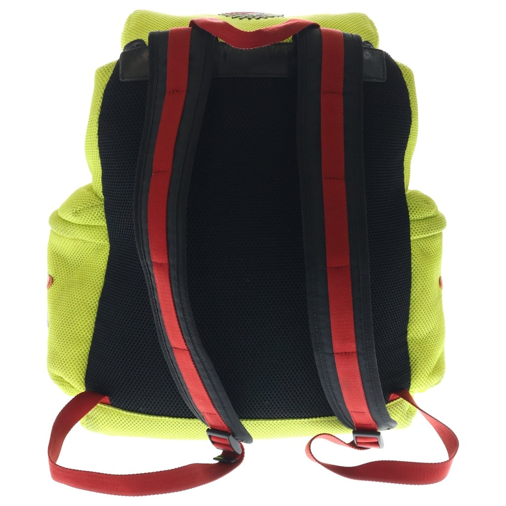 GUCCI(グッチ) アップリケ メッシュ バックパック リュック イエロー 429037 204991
