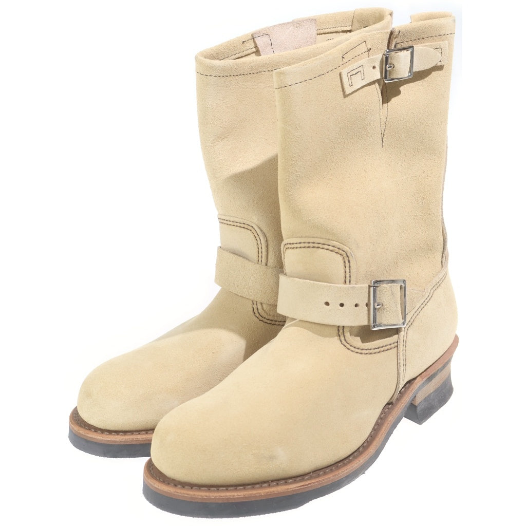 RED WING(レッド ウイング) 8268 ENGINEER BOOTS スウェード エンジニアブーツ ハイカットシューズ ベージュ