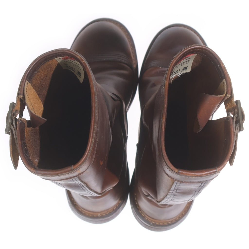 RED WING(レッド ウイング) 8121 ENGINEER BOOTS レザー エンジニアブーツ ハイカットシューズ ブラウン