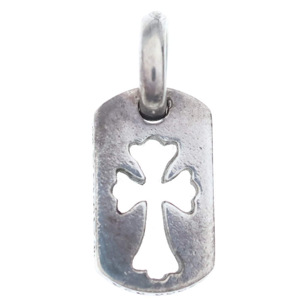 CHROME HEARTS(クロムハーツ) DT TNY CO CRS タイニーカットアウトクロスドッグタグ チャーム ペンダントトップ シルバー BCA252