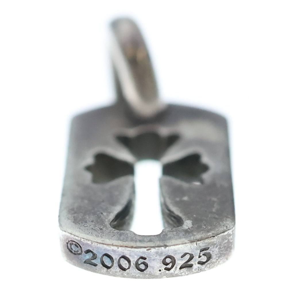 CHROME HEARTS(クロムハーツ) DT TNY CO CRS タイニーカットアウトクロスドッグタグ チャーム ペンダントトップ シルバー BCA252