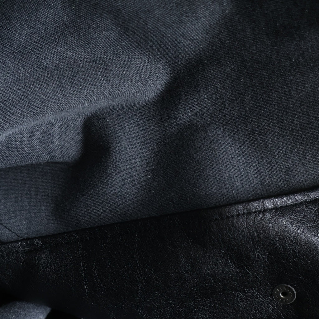 Needles(ニードルス) NUBIAN別注 PIPING COWBOY JACKET シンセティックレザー パイピング カウボーイ ジャケット ブラック RW1653