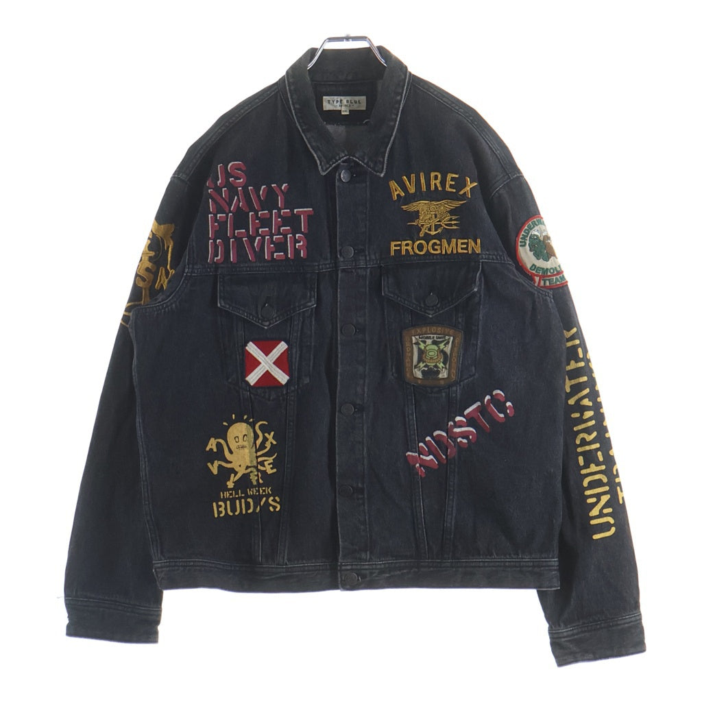 AVIREX(アヴィレックス) TYPE BLUE IMPACT DENIM JACKET タイプ ブルー