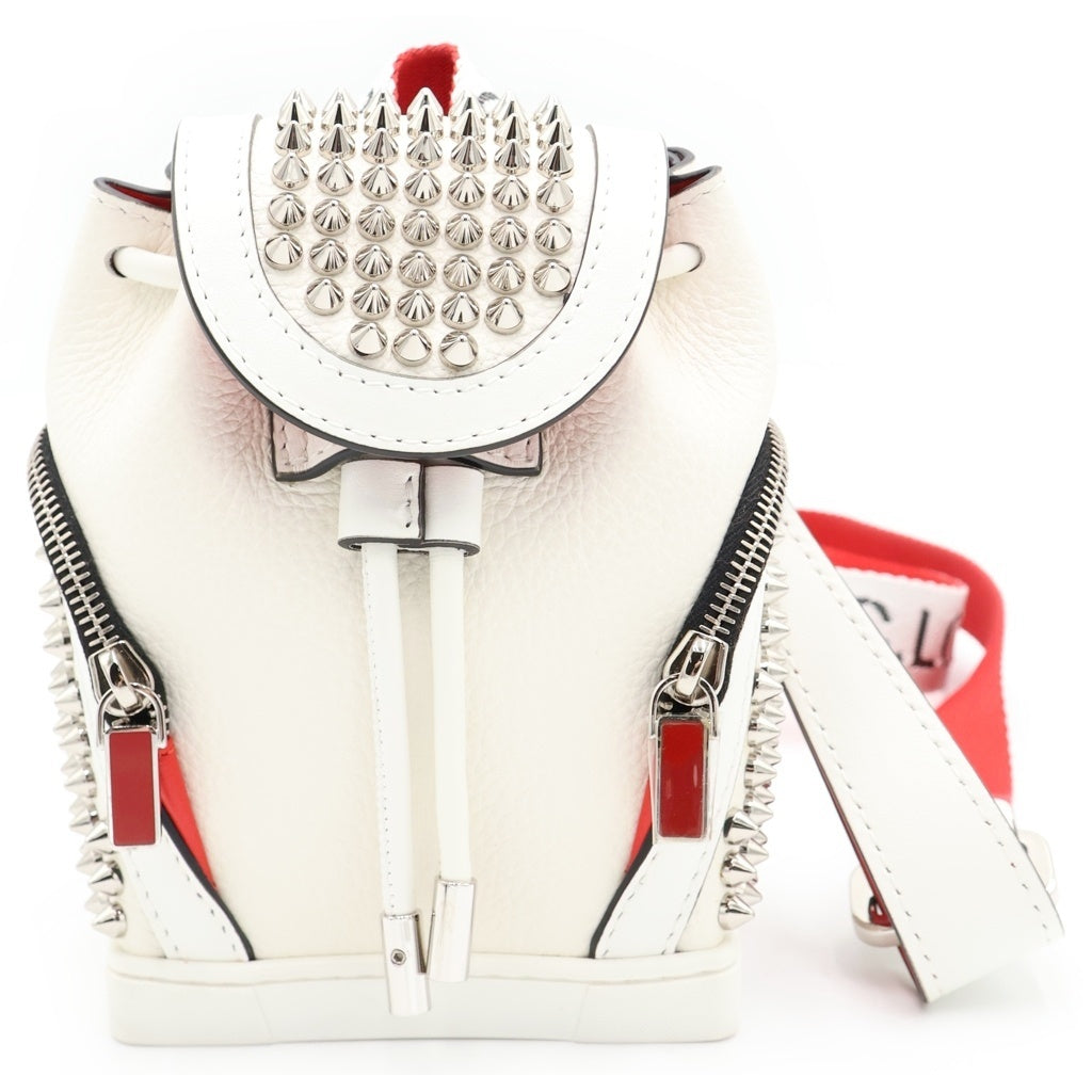 CHRISTIAN LOUBOUTIN(クリスチャンルブタン) EXPLORAFUNK エクスプローラーファンク ミニ ショルダーバッグ ホワイト