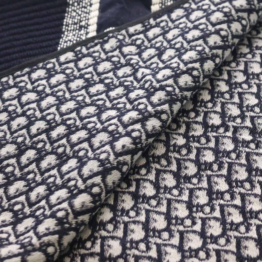 Christian Dior(クリスチャンディオール) ロゴ オブリーク ビッグ マフラー マフラー ネイビー シルク混 31CDO301IXGS レディース