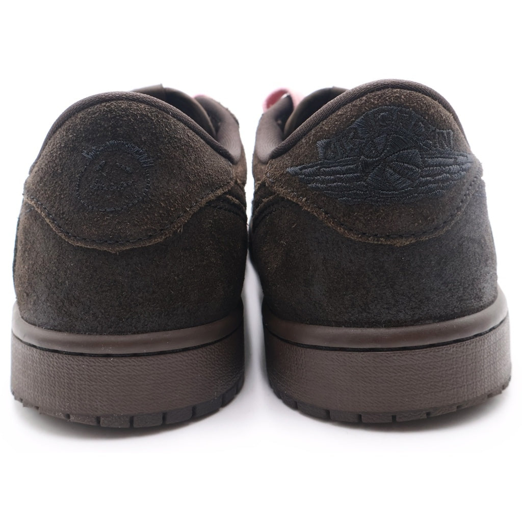 NIKE(ナイキ) ×TRAVIS SCOTT AIR JORDAN 1 LOW OG SP VELVET BROWN トラヴィススコット エアジョーダン 1 ベルベット ローカットスニーカー US9/27.0cm DM7866-202