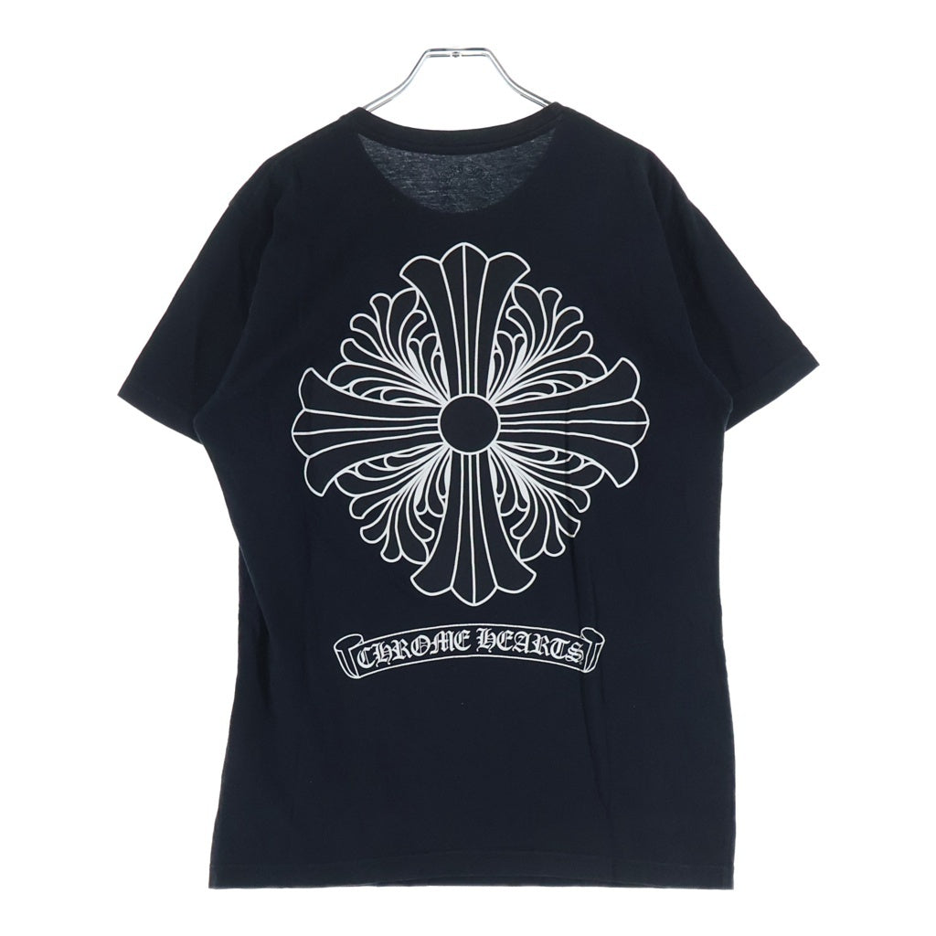 CHROME HEARTS(クロムハーツ) CH PLUS T-SHRT CHプラス バックスクロールプリント 半袖Tシャツ カットソー ブラック