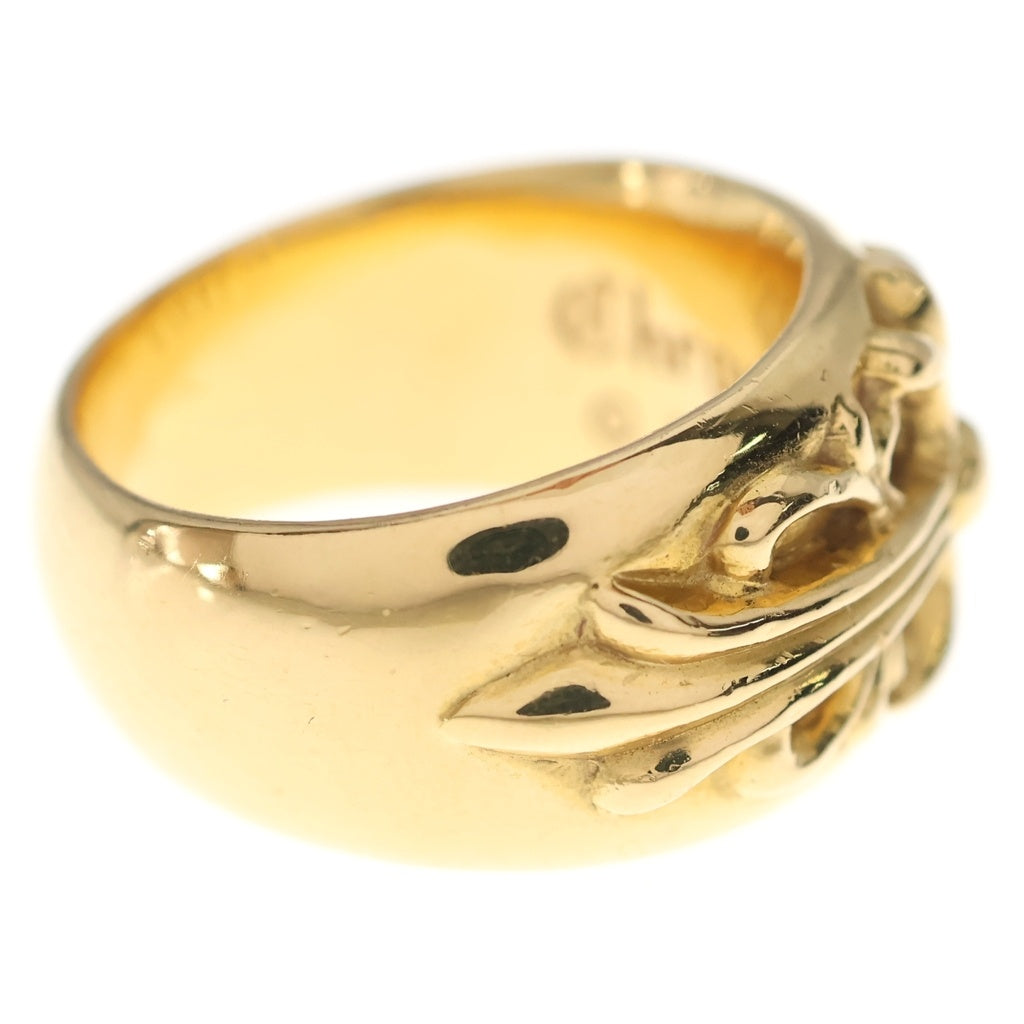 CHROME HEARTS(クロムハーツ) 22K FLRL CRS フローラルクロスリング ゴールド