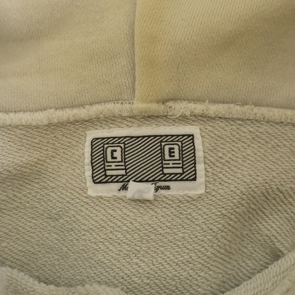 c.e cav empt(シーイー) OVERDYE PANEL HEAVY HOODY オーバーダイ パネル ヘビー フーディー アイボリー
