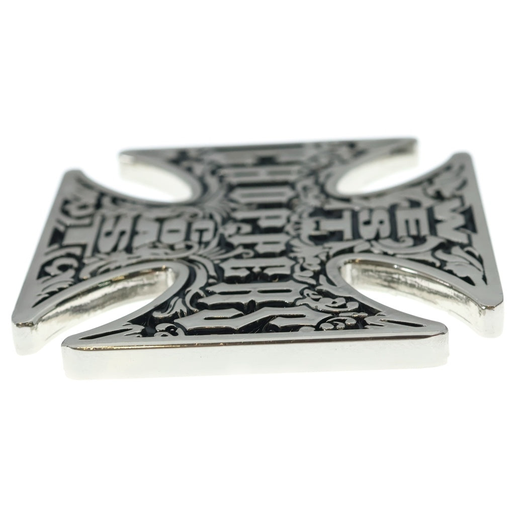 NO BRAND(ノーブランド) WEST COAST CHOPPERS ウエストコーストチョッパーズ アイアンクロス ベルトバックル シルバー