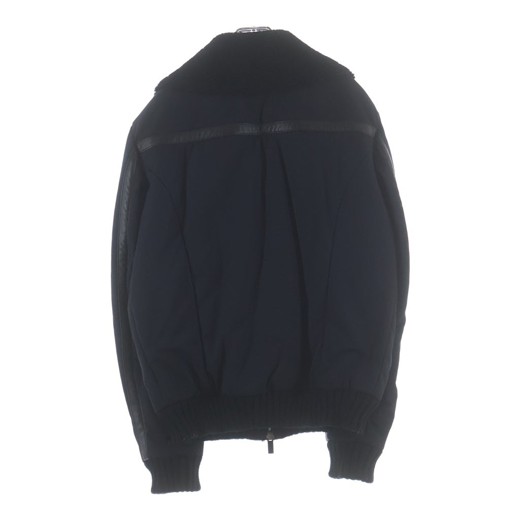 EMPORIO ARMANI(エンポリオアルマーニ) ライダース パファー 切り替え ジャケット ブラック