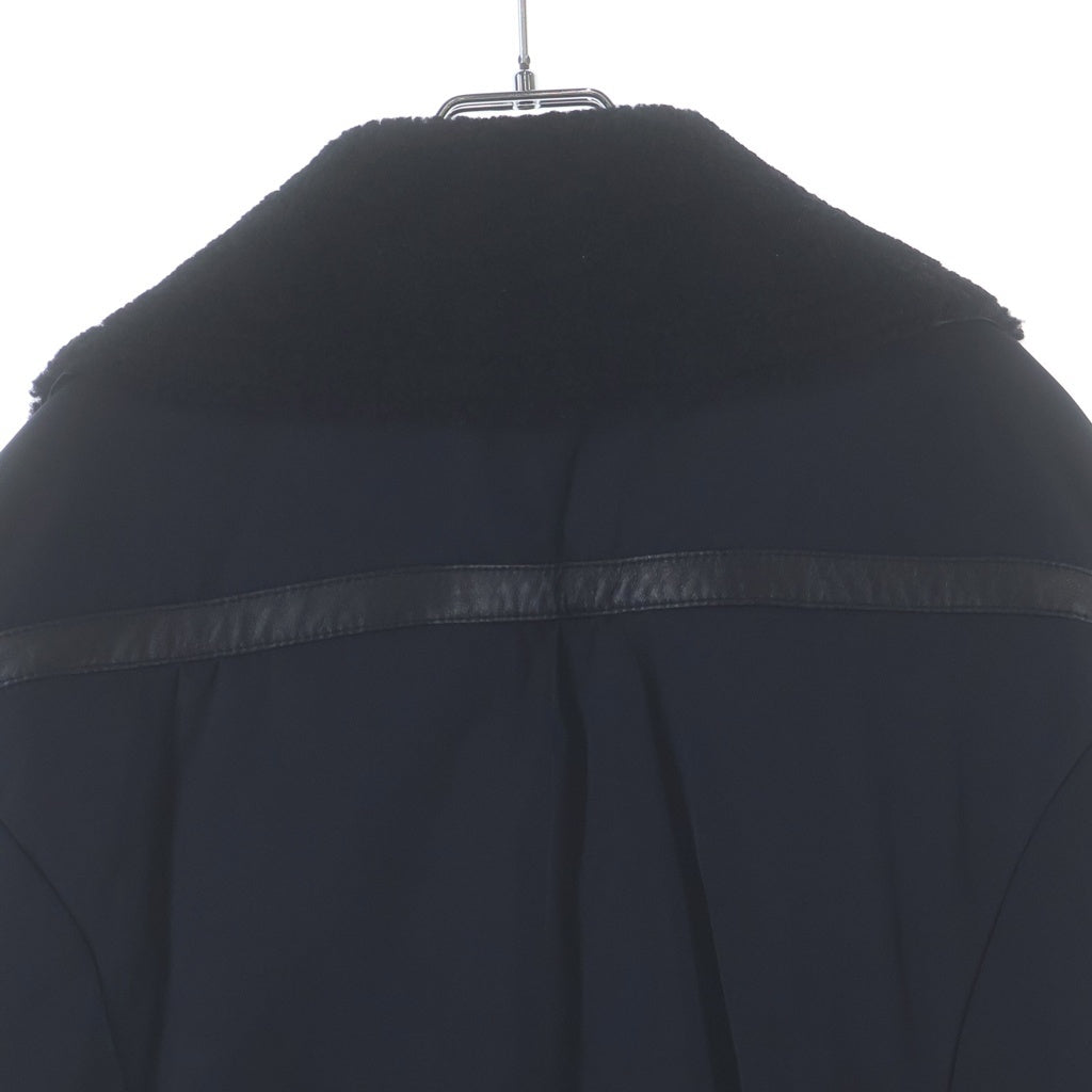 EMPORIO ARMANI(エンポリオアルマーニ) ライダース パファー 切り替え ジャケット ブラック