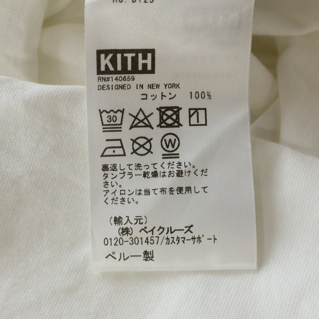 KITH(キス) TOKYO限定 マップバックプリント 半袖Tシャツ カットソー ホワイト 24-073-060-0019-2-0