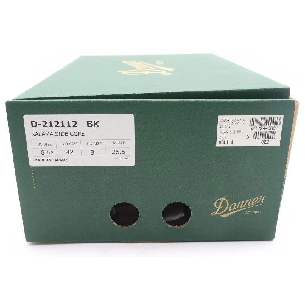 DANNER(ダナー) KALAMA SIDEGORE カラマ サイドゴア レザーブーツ US8.5/26.5cm ブラック D212112