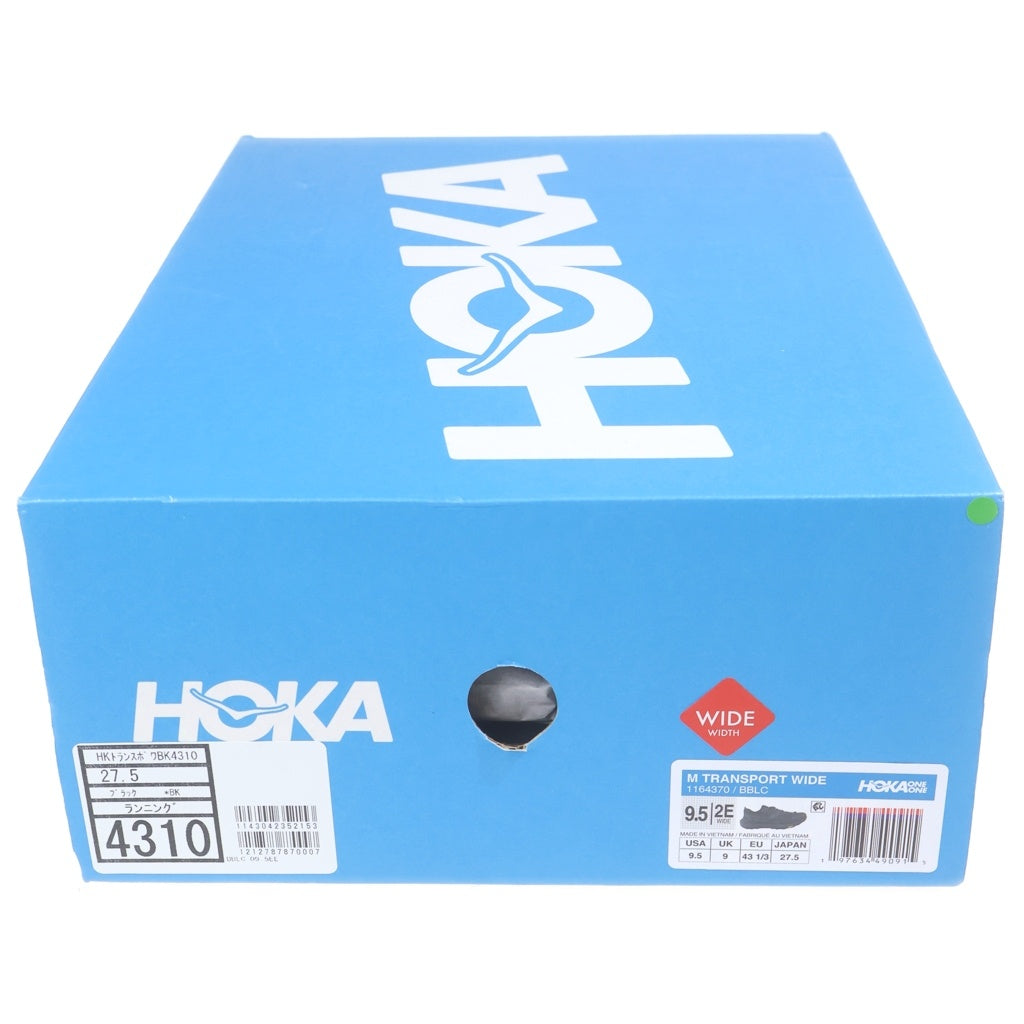 HOKA ONE ONE(ホカオネオネ) TRANSPORT WIDE トランスポート ワイド ローカットスニーカー ブラック US9.5/27.5cm 1164370