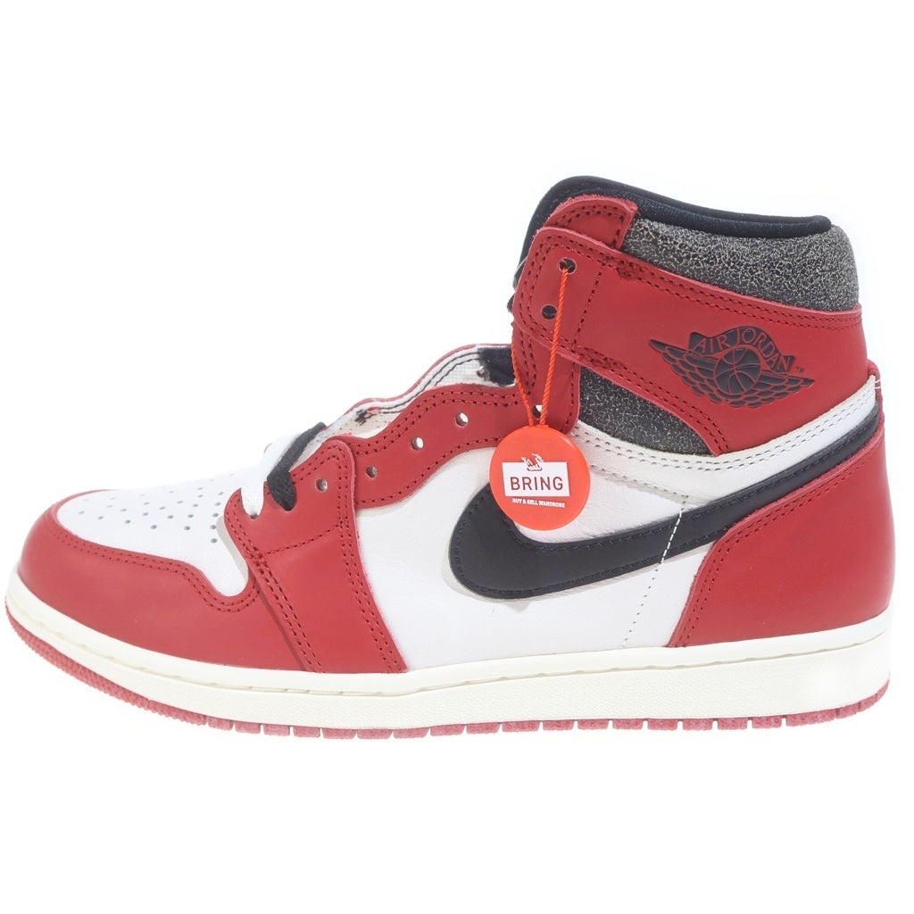 NIKE(ナイキ) AIR JORDAN 1 LOST & FOUND CHICAGO エアジョーダン1 ロスト ファウンド シカゴ ハイカットスニーカー ホワイト/レッド/ブラック US9.5/27.5cm DZ5485-612