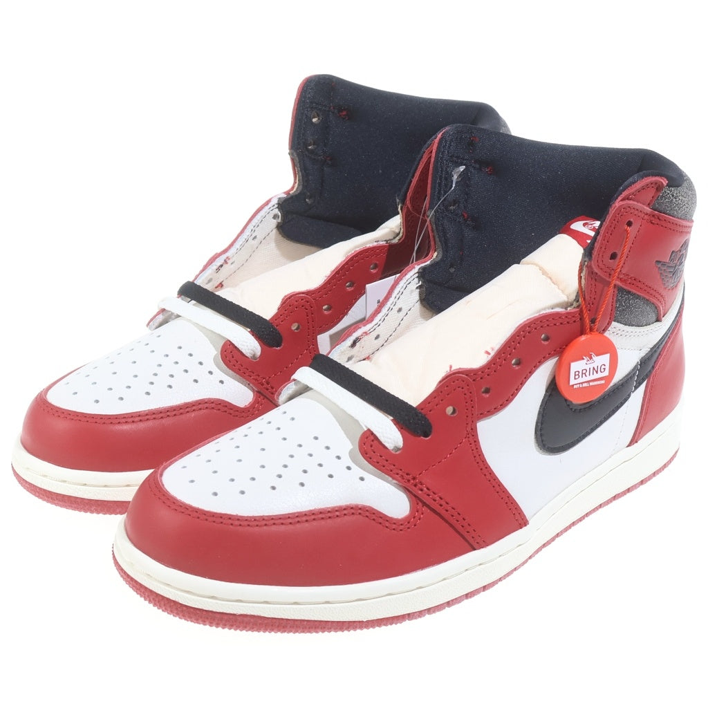 NIKE(ナイキ) AIR JORDAN 1 LOST & FOUND CHICAGO エアジョーダン1 ロスト ファウンド シカゴ ハイカットスニーカー ホワイト/レッド/ブラック US9.5/27.5cm DZ5485-612
