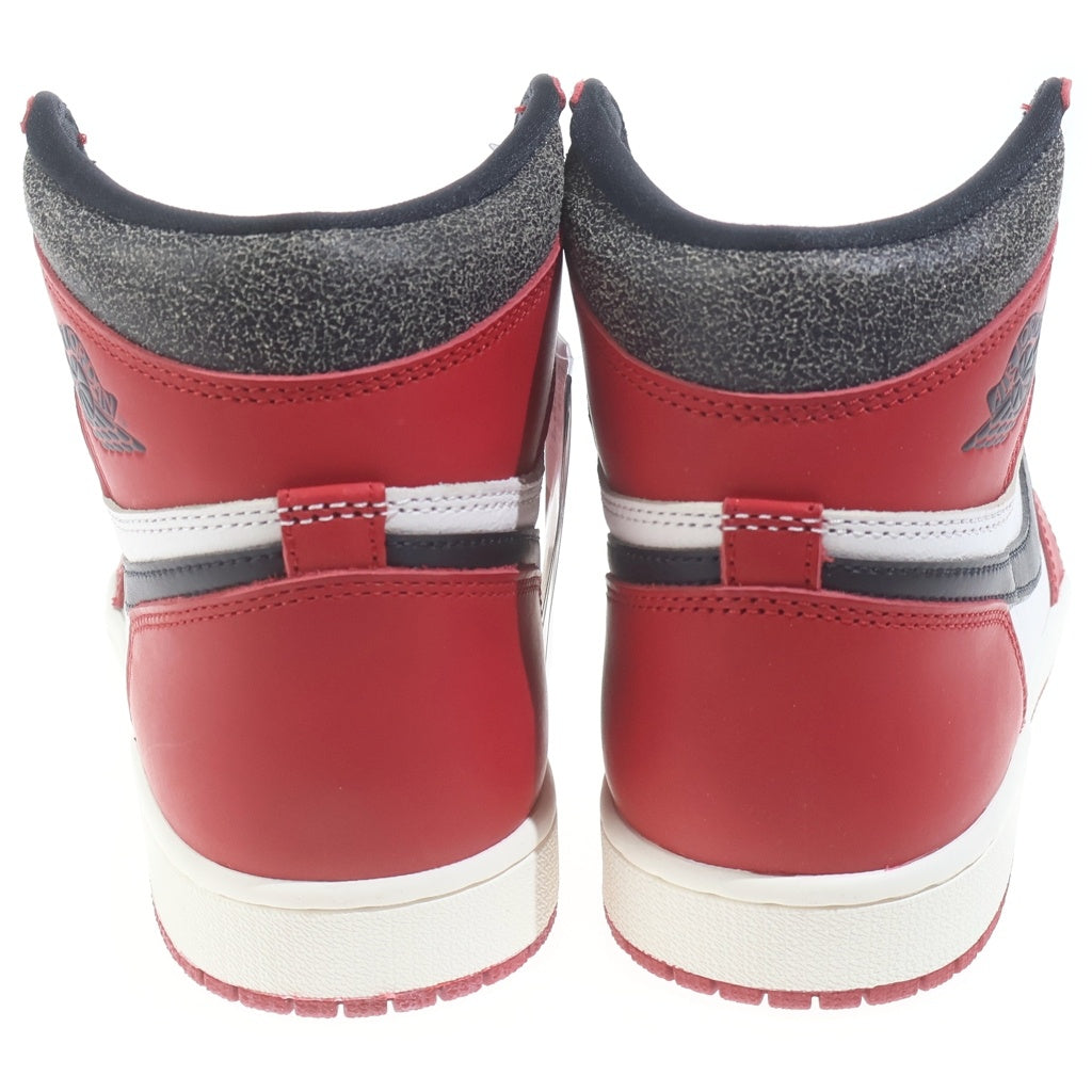 NIKE(ナイキ) AIR JORDAN 1 LOST & FOUND CHICAGO エアジョーダン1 ロスト ファウンド シカゴ ハイカットスニーカー ホワイト/レッド/ブラック US9.5/27.5cm DZ5485-612