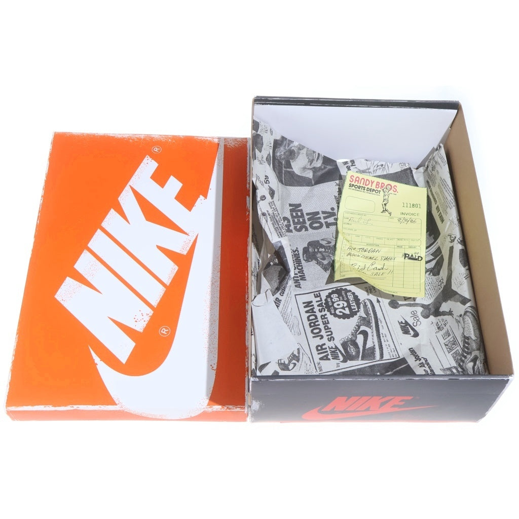 NIKE(ナイキ) AIR JORDAN 1 LOST & FOUND CHICAGO エアジョーダン1 ロスト ファウンド シカゴ ハイカットスニーカー ホワイト/レッド/ブラック US9.5/27.5cm DZ5485-612