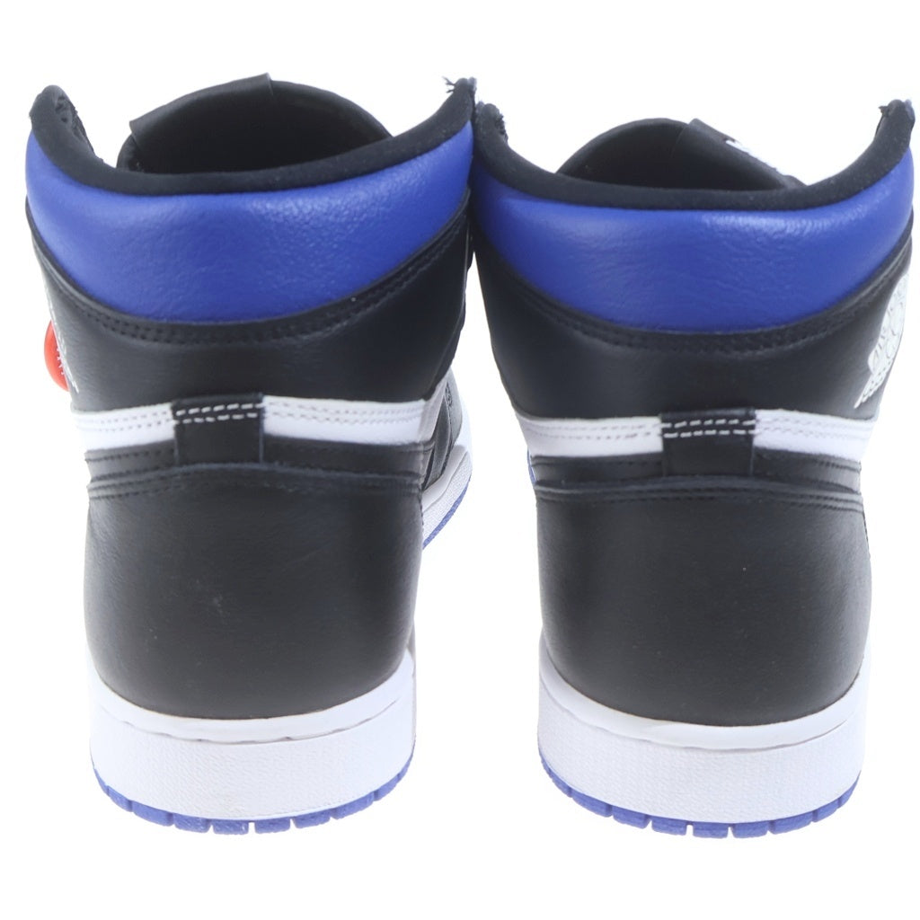 NIKE(ナイキ) AIR JORDAN1 RETRO HIGH OG ROYAL TOE エアジョーダン1 レトロ ロイヤルトゥ ハイカットスニーカー ホワイト/ブルー US9.5/27.5cm 555088-041