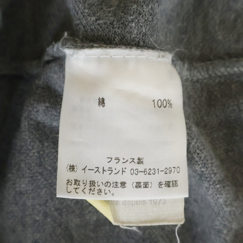MAISON KITSUNE(メゾンキツネ) トリコロールカラー刺繍 半袖ポロシャツ グレー P010002-TP-MG