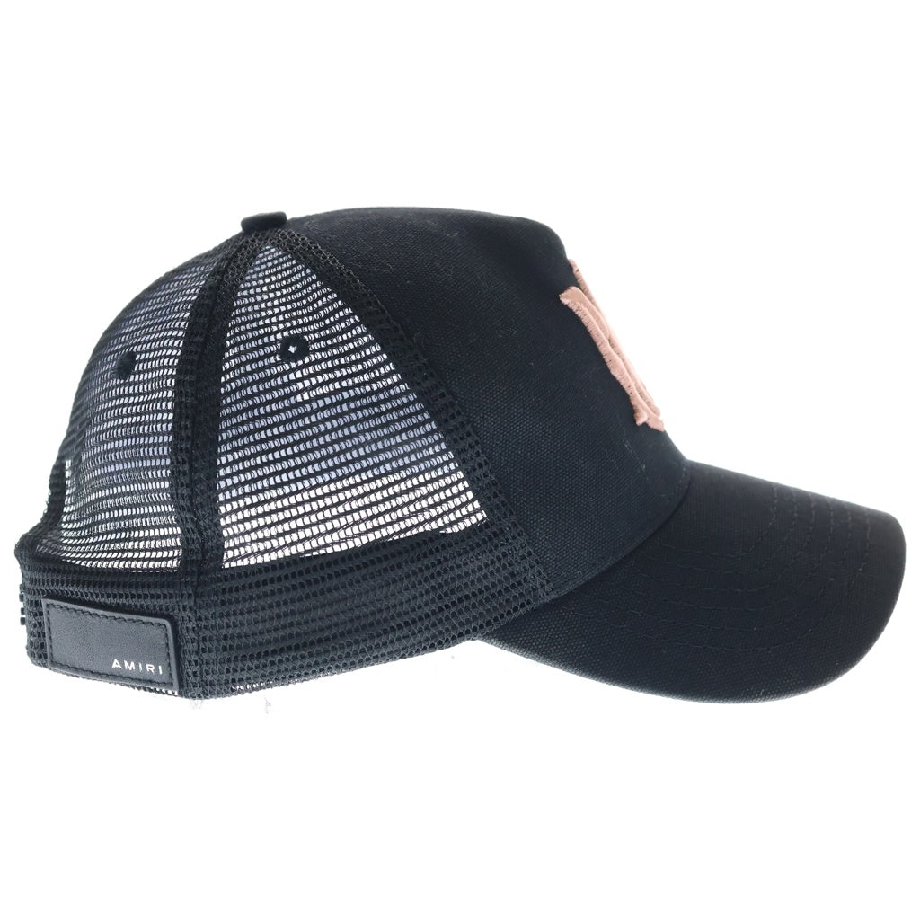 AMIRI(アミリ) MA LOGO TRUCKER HAT ロゴ刺繍 メッシュキャップ ブラック/オレンジ