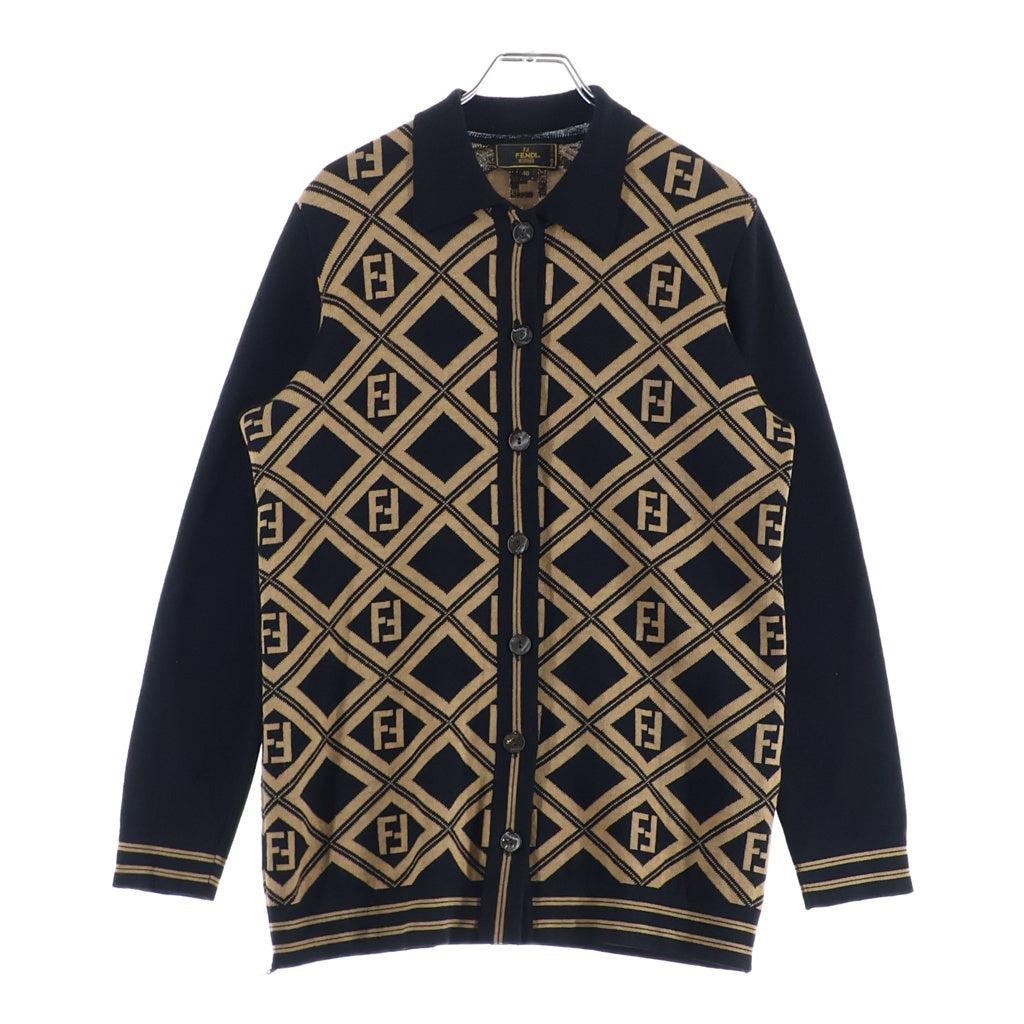 FENDI(フェンディ) Wool knit cardigan FFロゴ ウールニット 