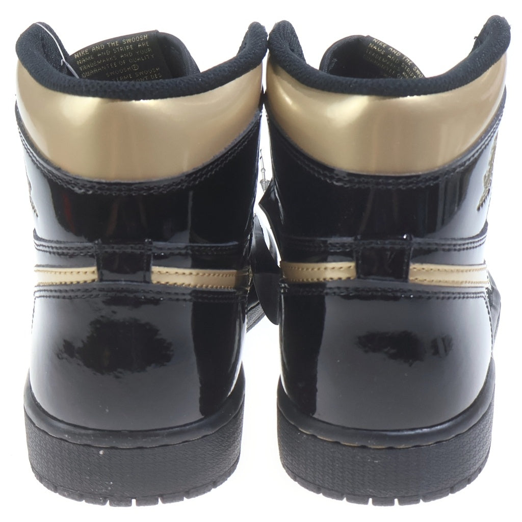 NIKE(ナイキ) AIR JORDAN1 RETRO HIGH OG BLACK-METALIC GOLD 555088-032 エアジョーダン1 ハイ メタリック ゴールド ハイカットスニーカー ブラック/ゴールド US8.5/26.5cm