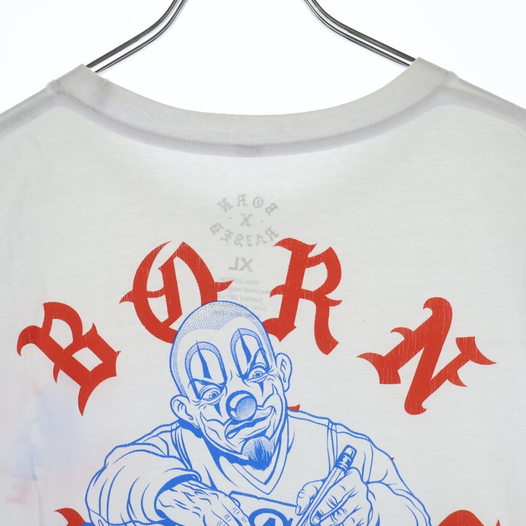 BORN X RAISED(ボーンアンドレイズド) White Soul Assassins Tee ソウル アサシンズ 半袖Tシャツ カットソー ホワイト