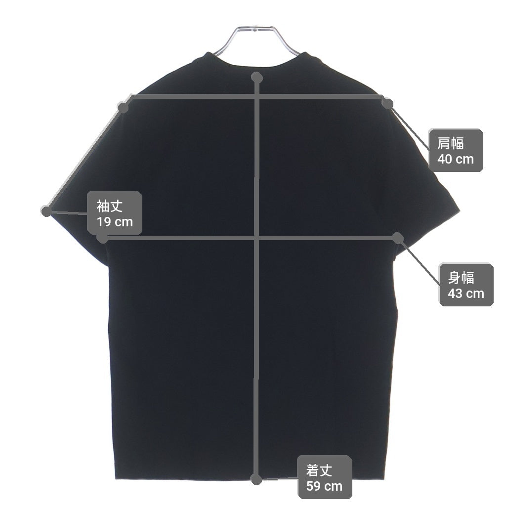 BOTTEGA VENETA(ボッテガヴェネタ) クルーネック 半袖Tシャツ カットソー ブラック 744780 VF1U0