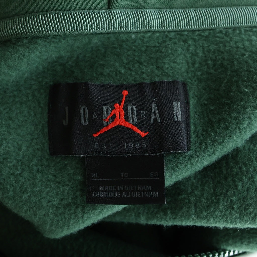NIKE(ナイキ) ×Paris Saint Germain ×パリサンジェルマン ジョーダンブランド フロントロゴデザイン フルジップ フーデッド スウェット パーカー グリーン DB6481-333