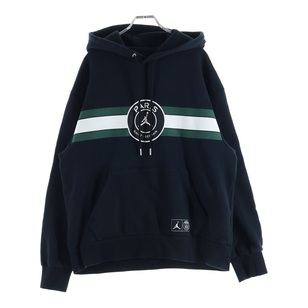 NIKE(ナイキ) ×Paris Saint Germain ×パリサンジェルマン フロントロゴプリント プルオーバーパーカー フーディ ブラック DJ3928-010