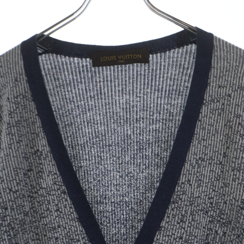 LOUIS VUITTON(ルイヴィトン) 14SS Button Up Cotton Cardigan ボタンアップ コットンカーディガン ホワイト/ネイビー RM141M H5KN46M19