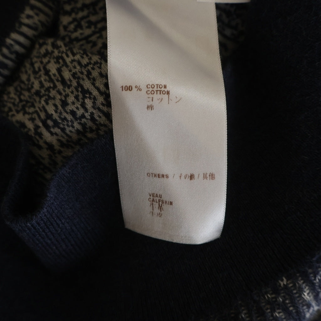 LOUIS VUITTON(ルイヴィトン) 14SS Button Up Cotton Cardigan ボタンアップ コットンカーディガン ホワイト/ネイビー RM141M H5KN46M19