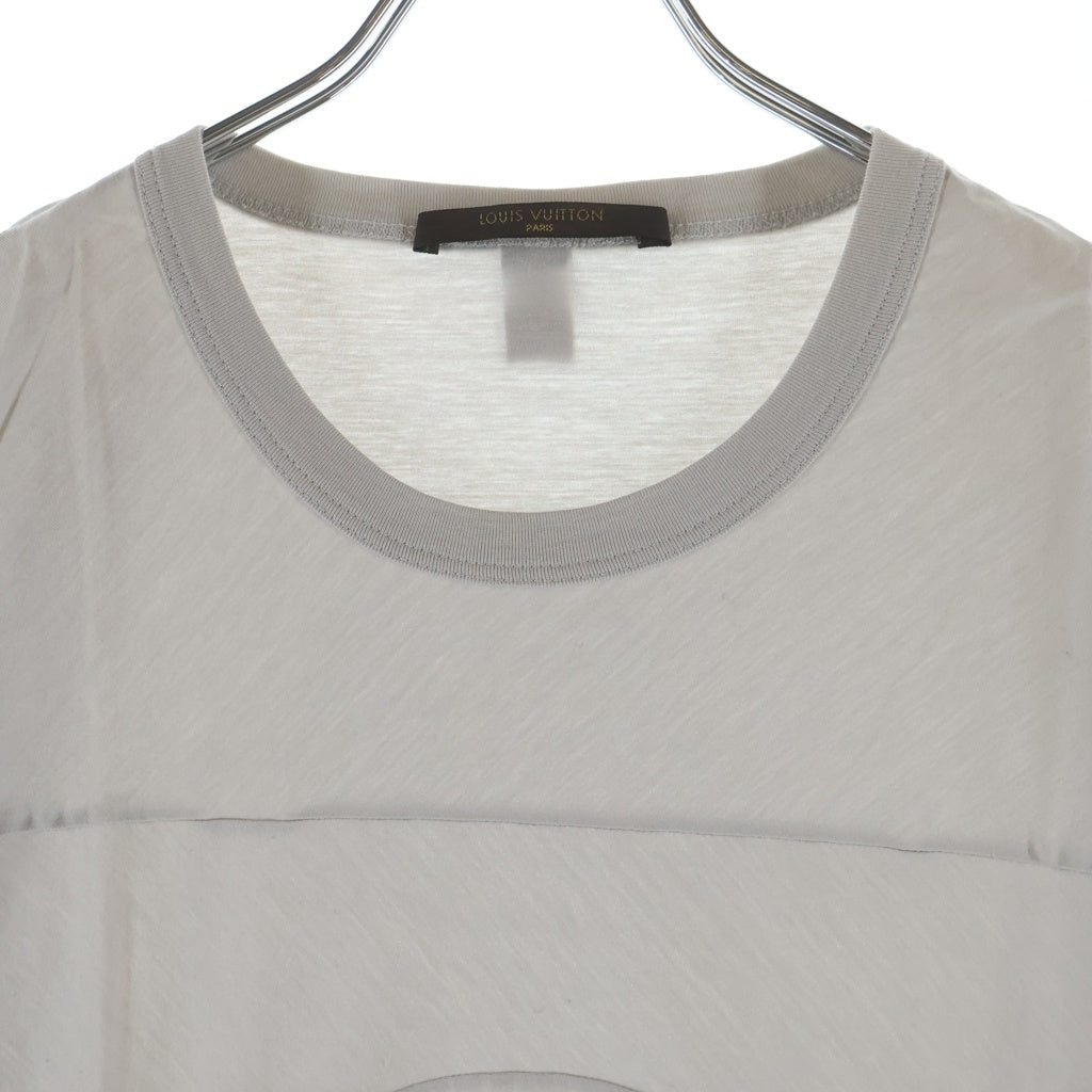 LOUIS VUITTON(ルイヴィトン) 08SS フロントスクエア切り替え 半袖Tシャツ カットソー グレー