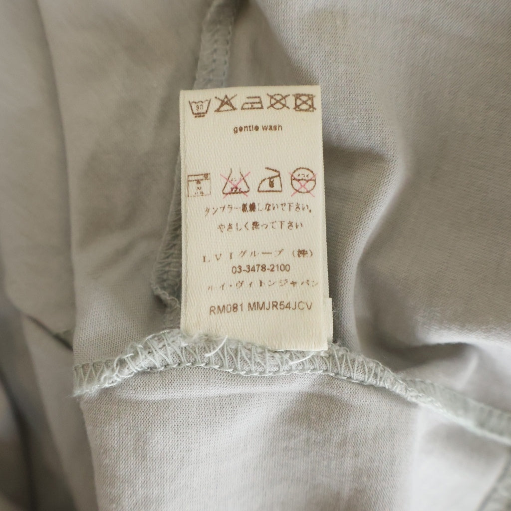 LOUIS VUITTON(ルイヴィトン) 08SS フロントスクエア切り替え 半袖Tシャツ カットソー グレー