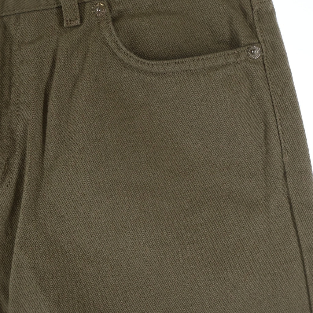 LOUIS VUITTON(ルイヴィトン) LOGO PACTH DENIM PANTS ロゴパッチ デニムパンツ カーキ HAD60WDK8