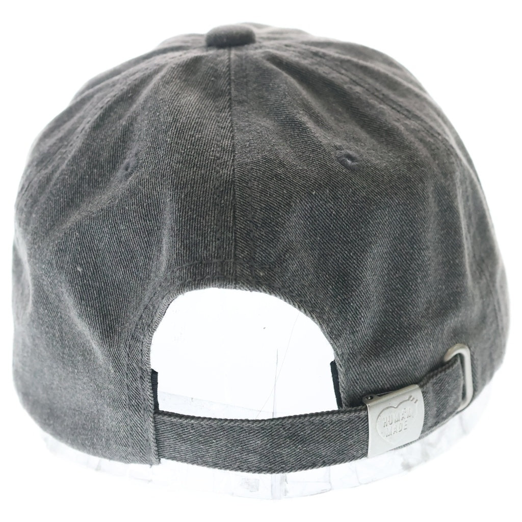 HUMAN MADE(ヒューマンメイド) 24SS 6 PANEL CAP ハートロゴ デニム キャップ 帽子 グレー