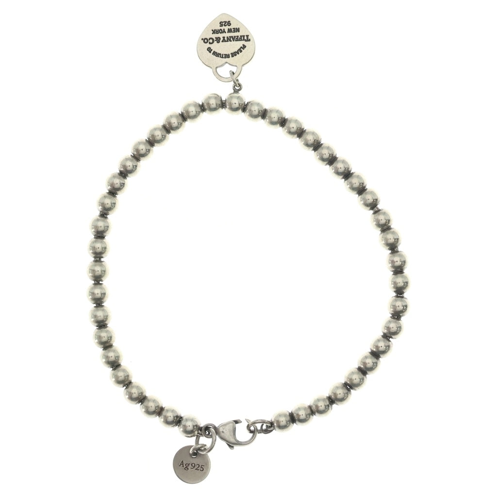 TIFFANY & Co.(ティファニー) リターン トゥ ティファニー ブルー ハート タグ ビーズ ブレスレット レディース