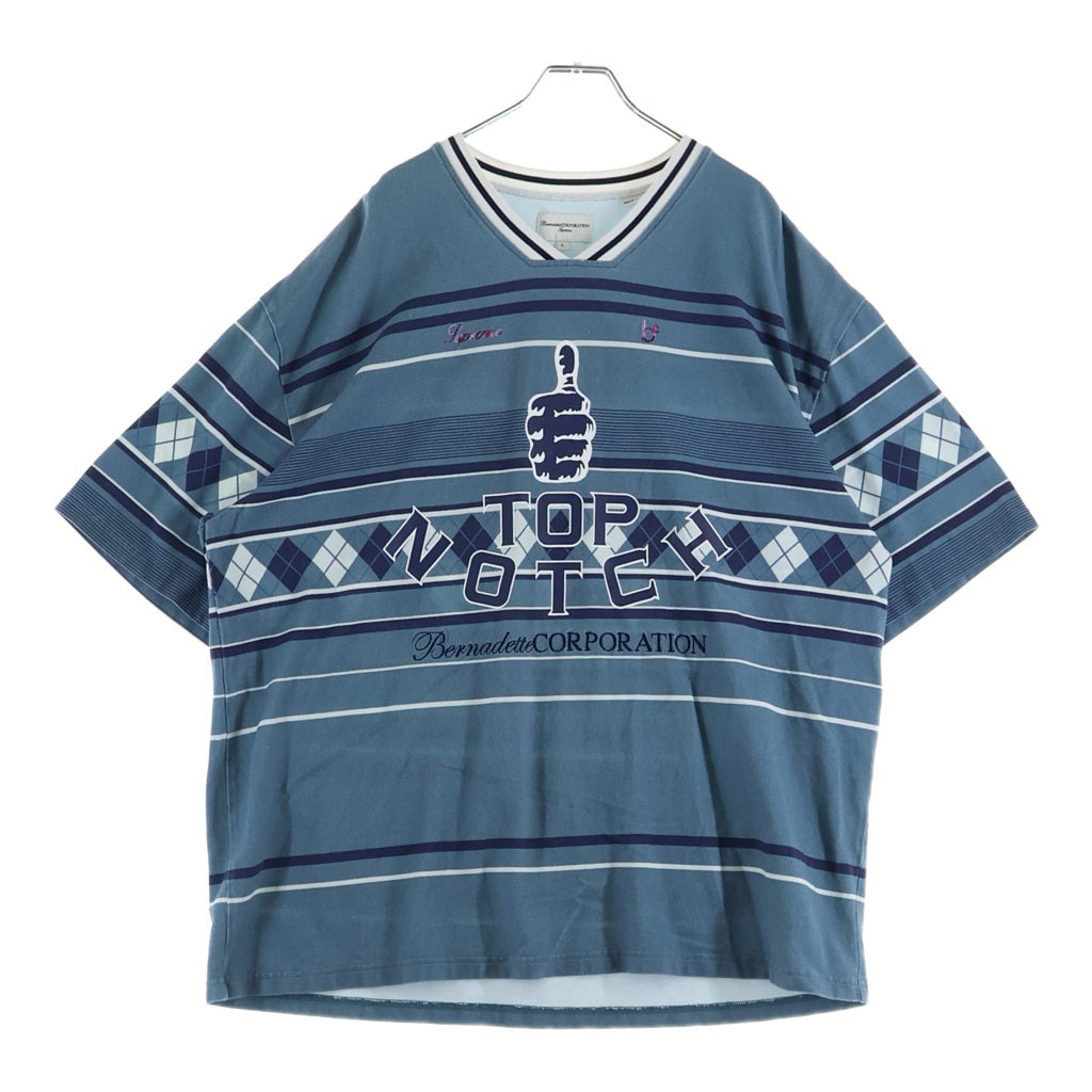 SUPREME(シュプリーム) 23SS ×Bernadette Corporation Pique Soccer Top ×バーナデット コーポレーション ピケ サッカー 半袖Tシャツ カットソー ブルー
