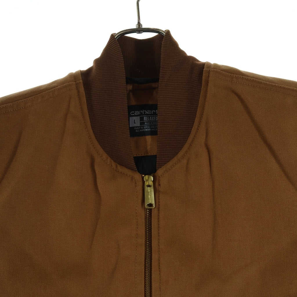 CARHARTT(カーハート) Relaxed Fit Firm Duck Insulated Rib Collar Vest リラックスドフィット ファームダック リブカラー 中綿キルティング ベスト ブラウン OV0001-M