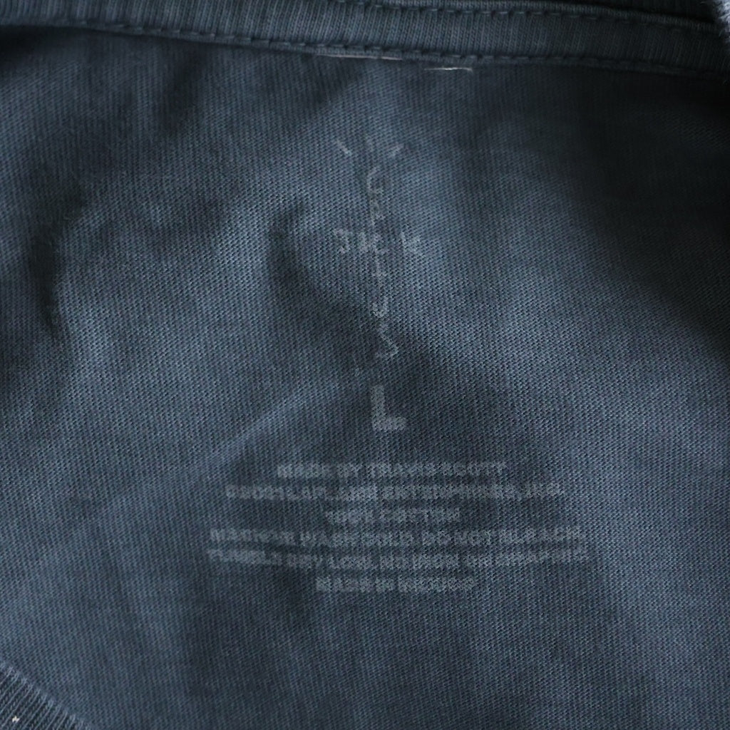 TRAVIS SCOTT(トラヴィススコット) ×CACTUS JACK+KAWS FOR FRAGMENT L/S T-SHIRT ×カクタス ジャック + カウズ フラグメント グラフィックプリント長袖Tシャツ ブラック