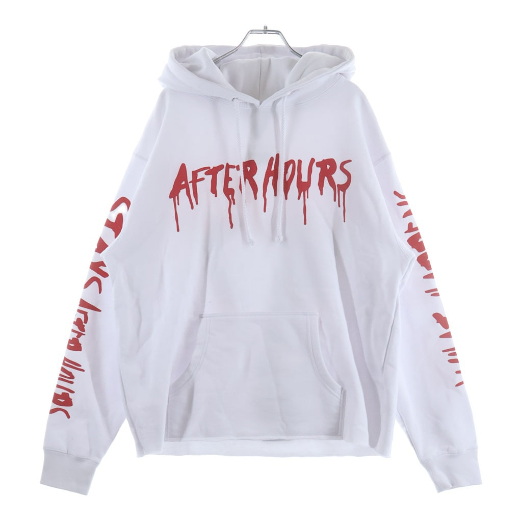 VLONE(ヴィーロン) ×Weeknd What Happens After Hours Pullover Hood アフターアワーズ プリンテッド プルオーバーパーカー ホワイト