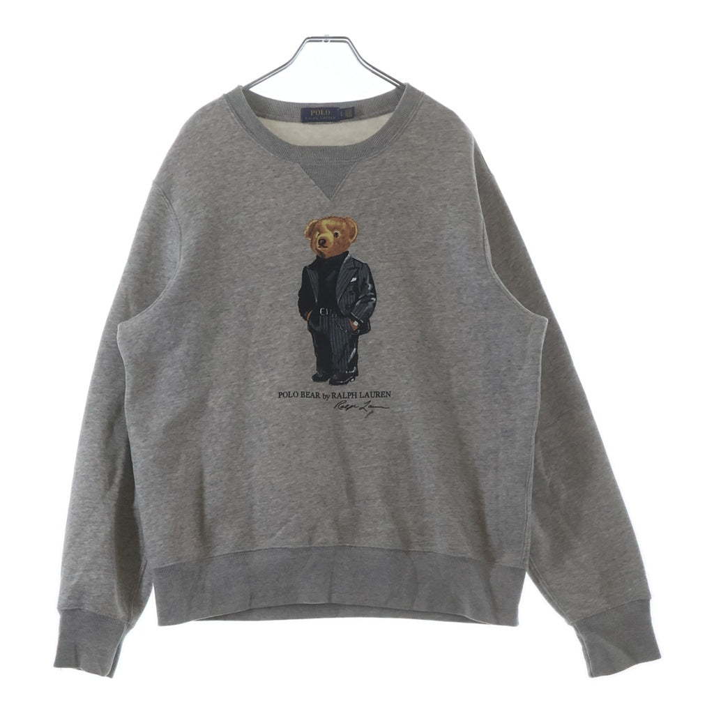 POLO RALPH LAUREN(ポロラルフローレン) SUIT BEAR BEAR FLEECE SWEATSHIRT スーツ ベア ベア フリース スウェットシャツ グレー 710766808002