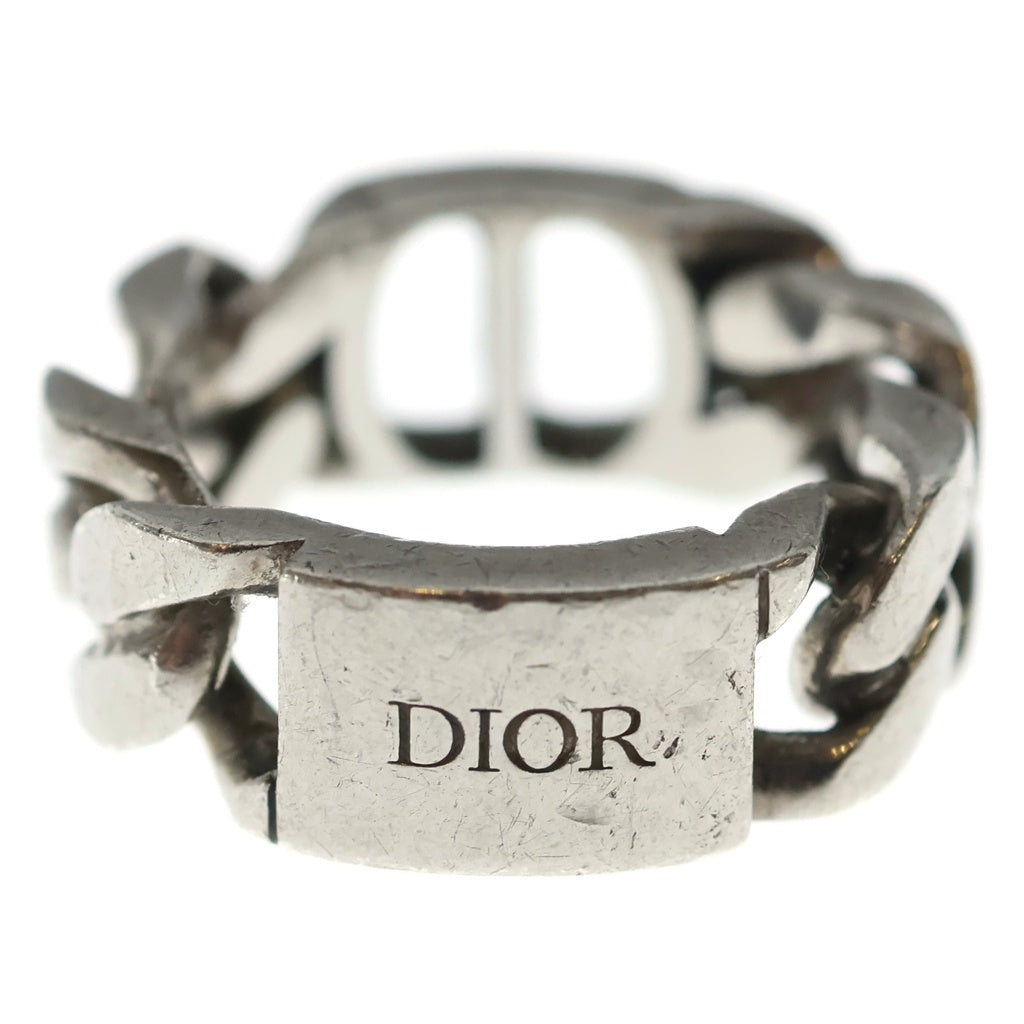 DIOR(ディオール) CD ICON CDアイコン チェーンリンク シグネチャー リング シルバー