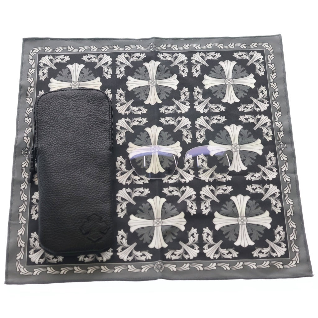 CHROME HEARTS(クロムハーツ) SLUNTRADICTION CHプラス テンプル ウエリントン アイウェア 眼鏡 シルバー