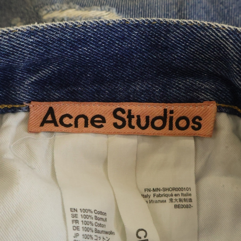 Acne Studios(アクネ ストゥディオズ) Denim Shorts デニムショーツ ハーフパンツ インディゴ FN-MN-SHOR000101