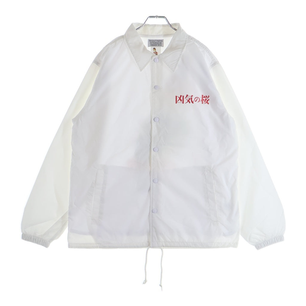 WACKO MARIA(ワコマリア) 22SS 凶気の桜 コーチ ジャケット ホワイト