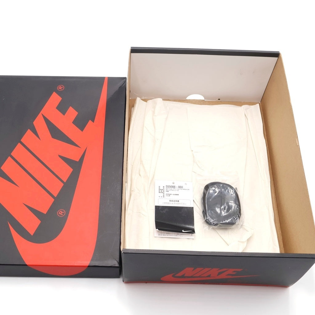NIKE(ナイキ) AIR JORDAN 1 RETRO HIGH OG BLACK GYM RED エアジョーダン1 レトロ ハイカットスニーカー ブラック US9.5/27.5cm 555088-060