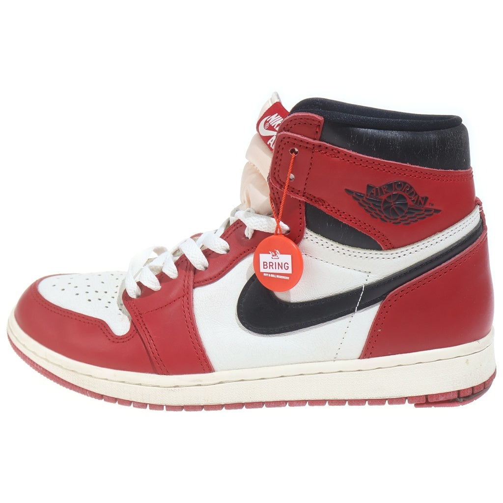 NIKE(ナイキ) AIR JORDAN 1 HIGH OG エアジョーダン1 ロスト&ファウンド シカゴ ハイカットスニーカー ホワイト/レッド US10/28cm DZ5485-612